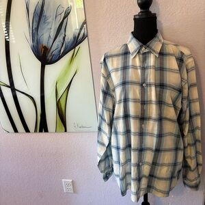 plaid shirt size large